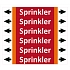 Značení potrubí ISO 20560, sprinkler, 250 × 52 mm